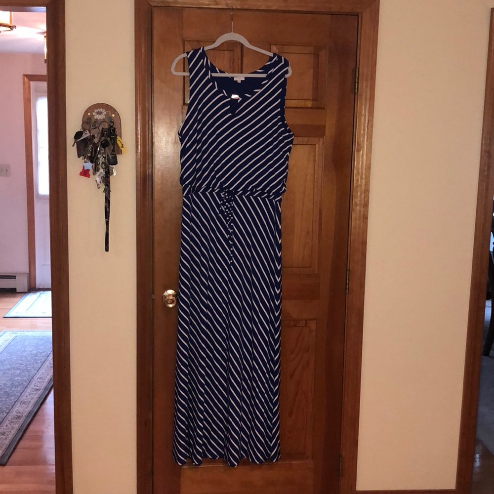 Talbots Striped Maxi Dress - XL